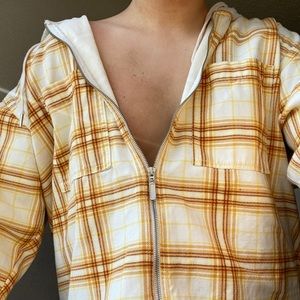 Yellow plaid vintage jacket